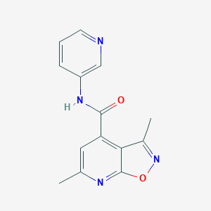 molecular formula C14H12N4O2 B4904208 3,6-dimethyl-N-(pyridin-3-yl)[1,2]oxazolo[5,4-b]pyridine-4-carboxamide 