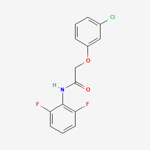 molecular formula C14H10ClF2NO2 B4904215 2-(3-chlorophenoxy)-N-(2,6-difluorophenyl)acetamide 