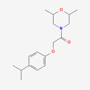 1-(2,6-DIMETHYLMORPHOLINO)-2-(4-ISOPROPYLPHENOXY)-1-ETHANONE