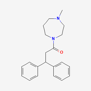 1-(3,3-diphenylpropanoyl)-4-methyl-1,4-diazepane