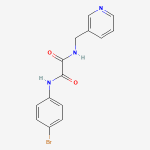 molecular formula C14H12BrN3O2 B4904260 N'-(4-BROMOPHENYL)-N-[(PYRIDIN-3-YL)METHYL]ETHANEDIAMIDE 