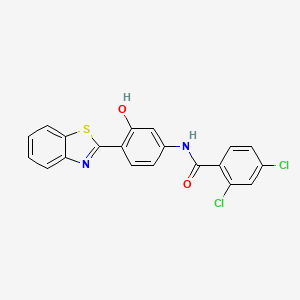 N-[4-(1,3-benzothiazol-2-yl)-3-hydroxyphenyl]-2,4-dichlorobenzamide