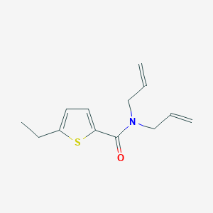 molecular formula C13H17NOS B4904279 N,N-diallyl-5-ethyl-2-thiophenecarboxamide 