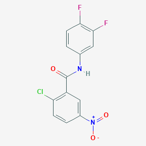 molecular formula C13H7ClF2N2O3 B4904282 2-chloro-N-(3,4-difluorophenyl)-5-nitrobenzamide 