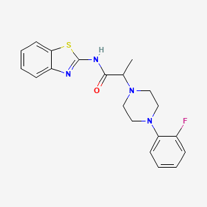 N-(1,3-benzothiazol-2-yl)-2-[4-(2-fluorophenyl)piperazin-1-yl]propanamide