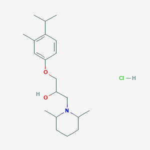 1-(2,6-Dimethylpiperidin-1-yl)-3-(3-methyl-4-propan-2-ylphenoxy)propan-2-ol;hydrochloride