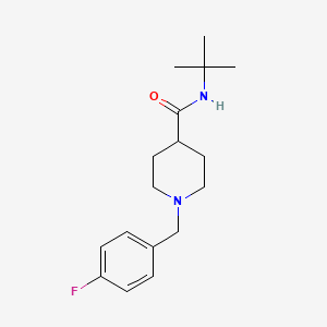 N-tert-butyl-1-(4-fluorobenzyl)piperidine-4-carboxamide