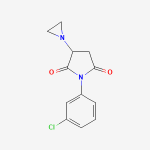 3-(1-aziridinyl)-1-(3-chlorophenyl)-2,5-pyrrolidinedione