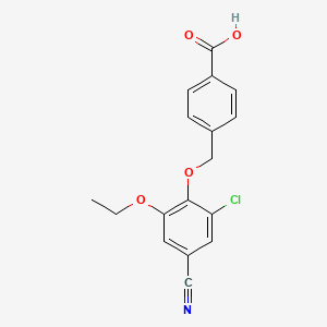 4-[(2-chloro-4-cyano-6-ethoxyphenoxy)methyl]benzoic acid