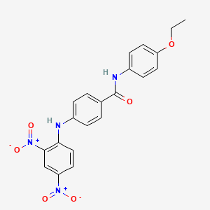 4-[(2,4-dinitrophenyl)amino]-N-(4-ethoxyphenyl)benzamide