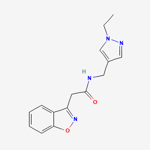 2-(1,2-benzisoxazol-3-yl)-N-[(1-ethyl-1H-pyrazol-4-yl)methyl]acetamide