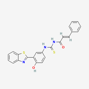 N-({[3-(1,3-benzothiazol-2-yl)-4-hydroxyphenyl]amino}carbonothioyl)-3-phenylacrylamide