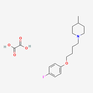 1-[4-(4-Iodophenoxy)butyl]-4-methylpiperidine;oxalic acid