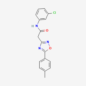 N-(3-chlorophenyl)-2-[5-(4-methylphenyl)-1,2,4-oxadiazol-3-yl]acetamide