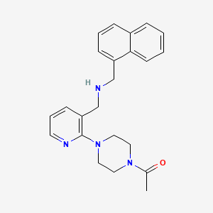 1-[2-(4-acetyl-1-piperazinyl)-3-pyridinyl]-N-(1-naphthylmethyl)methanamine