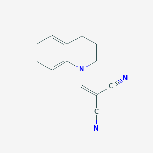 molecular formula C13H11N3 B4904442 (3,4-dihydro-1(2H)-quinolinylmethylene)malononitrile CAS No. 6687-85-0