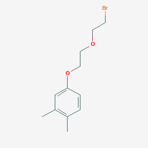 molecular formula C12H17BrO2 B4904458 4-[2-(2-bromoethoxy)ethoxy]-1,2-dimethylbenzene 