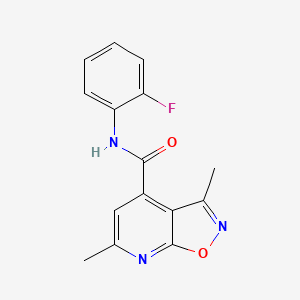 N-(2-fluorophenyl)-3,6-dimethyl[1,2]oxazolo[5,4-b]pyridine-4-carboxamide