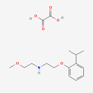 2-methoxy-N-[2-(2-propan-2-ylphenoxy)ethyl]ethanamine;oxalic acid