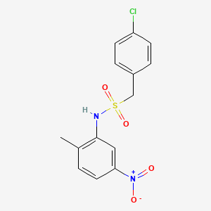 1-(4-chlorophenyl)-N-(2-methyl-5-nitrophenyl)methanesulfonamide