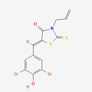 3-allyl-5-(3,5-dibromo-4-hydroxybenzylidene)-2-thioxo-1,3-thiazolidin-4-one