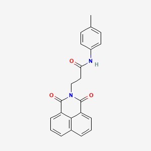 3-(1,3-dioxo-1H-benzo[de]isoquinolin-2(3H)-yl)-N-(4-methylphenyl)propanamide