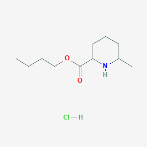 molecular formula C11H22ClNO2 B4904798 butyl 6-methyl-2-piperidinecarboxylate hydrochloride 