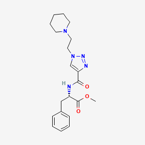 methyl N-({1-[2-(1-piperidinyl)ethyl]-1H-1,2,3-triazol-4-yl}carbonyl)-L-phenylalaninate