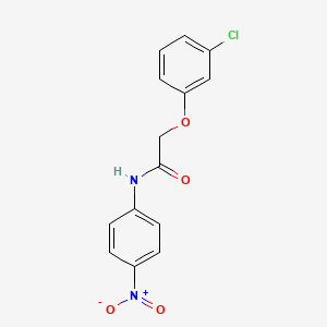 molecular formula C14H11ClN2O4 B4904819 2-(3-chlorophenoxy)-N-(4-nitrophenyl)acetamide 