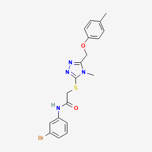 N-(3-bromophenyl)-2-({4-methyl-5-[(4-methylphenoxy)methyl]-4H-1,2,4-triazol-3-yl}thio)acetamide