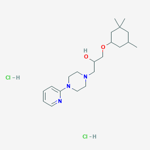 1-[4-(2-pyridinyl)-1-piperazinyl]-3-[(3,3,5-trimethylcyclohexyl)oxy]-2-propanol dihydrochloride