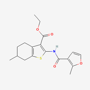 ethyl 6-methyl-2-[(2-methyl-3-furoyl)amino]-4,5,6,7-tetrahydro-1-benzothiophene-3-carboxylate