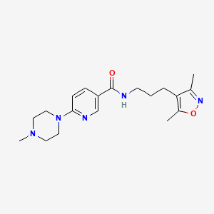 N-[3-(3,5-dimethyl-4-isoxazolyl)propyl]-6-(4-methyl-1-piperazinyl)nicotinamide