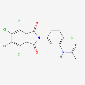 molecular formula C16H7Cl5N2O3 B4904901 N-[2-chloro-5-(4,5,6,7-tetrachloro-1,3-dioxo-1,3-dihydro-2H-isoindol-2-yl)phenyl]acetamide 