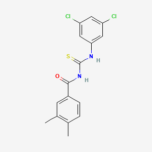 N-{[(3,5-dichlorophenyl)amino]carbonothioyl}-3,4-dimethylbenzamide