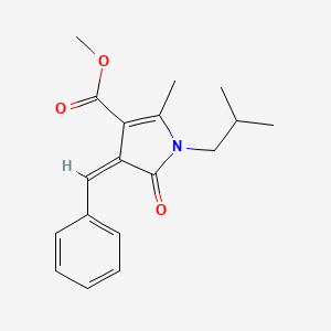 methyl 4-benzylidene-1-isobutyl-2-methyl-5-oxo-4,5-dihydro-1H-pyrrole-3-carboxylate