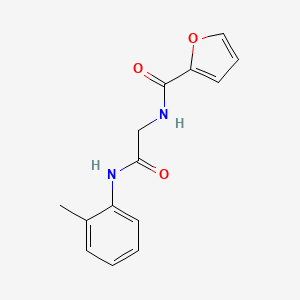 molecular formula C14H14N2O3 B4904925 N-{2-[(2-methylphenyl)amino]-2-oxoethyl}-2-furamide 