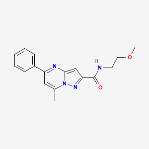 N-(2-methoxyethyl)-7-methyl-5-phenylpyrazolo[1,5-a]pyrimidine-2-carboxamide