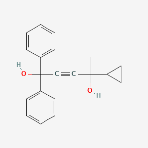 4-cyclopropyl-1,1-diphenylpent-2-yne-1,4-diol