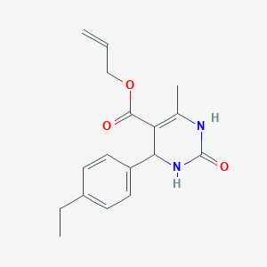 molecular formula C17H20N2O3 B4904971 Prop-2-en-1-yl 4-(4-ethylphenyl)-6-methyl-2-oxo-1,2,3,4-tetrahydropyrimidine-5-carboxylate 