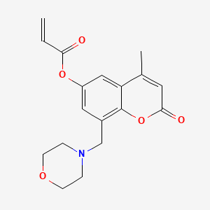 4-methyl-8-(4-morpholinylmethyl)-2-oxo-2H-chromen-6-yl acrylate