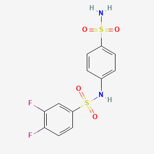 N-[4-(aminosulfonyl)phenyl]-3,4-difluorobenzenesulfonamide