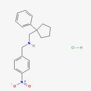 (4-nitrobenzyl)[(1-phenylcyclopentyl)methyl]amine hydrochloride