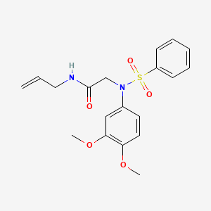 N~1~-allyl-N~2~-(3,4-dimethoxyphenyl)-N~2~-(phenylsulfonyl)glycinamide