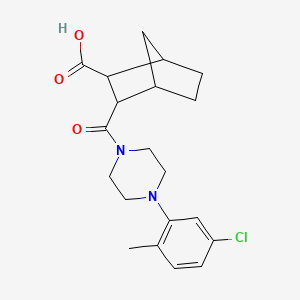 3-{[4-(5-Chloro-2-methylphenyl)piperazin-1-yl]carbonyl}bicyclo[2.2.1]heptane-2-carboxylic acid