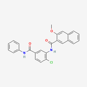 N-[5-(anilinocarbonyl)-2-chlorophenyl]-3-methoxy-2-naphthamide