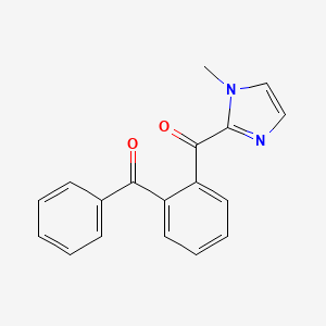 molecular formula C18H14N2O2 B4905128 (2-benzoylphenyl)(1-methyl-1H-imidazol-2-yl)methanone 