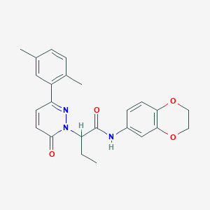 N-(2,3-dihydro-1,4-benzodioxin-6-yl)-2-[3-(2,5-dimethylphenyl)-6-oxo-1(6H)-pyridazinyl]butanamide