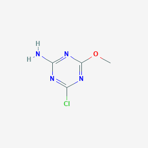 molecular formula C4H5ClN4O B4905136 4-氯-6-甲氧基-1,3,5-三嗪-2-胺 CAS No. 7254-11-7