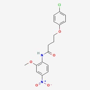 4-(4-chlorophenoxy)-N-(2-methoxy-4-nitrophenyl)butanamide